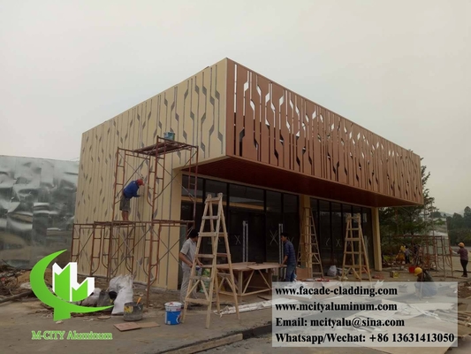 Panneau en aluminium moulé pour revêtement de façade résistant aux intempéries épaisseur 3 mm