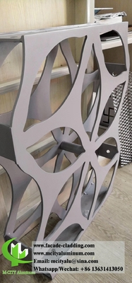 Triangle 3D Panneaux métalliques en aluminium feuille de perforation pour revêtement de façade