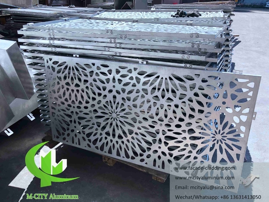 Conception de fleurs Panneaux en aluminium pour façade d'hôpital tôle sur mesure fabricant chinois