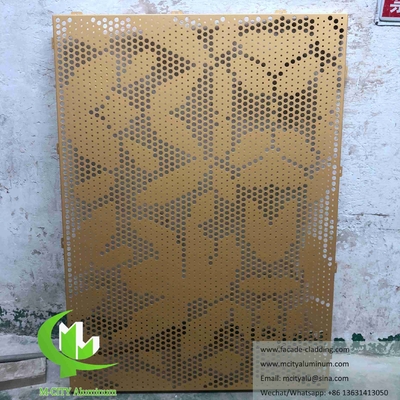 Écrans muraux à découpe laser en feuille de métal Panneaux en aluminium pour la décoration de façade