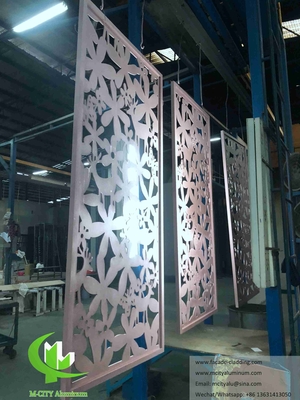 Écrans muraux à découpe laser en feuille de métal Panneaux en aluminium pour la décoration de façade