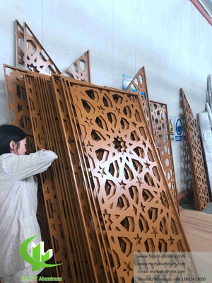 Façades décoratives découpées au laser Panneaux en aluminium pour mosquée musulmane