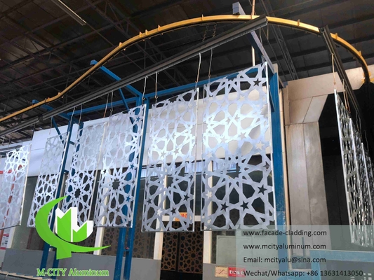 revêtements muraux en panneau massif d'aluminium anti-rouille extérieur ignifuges