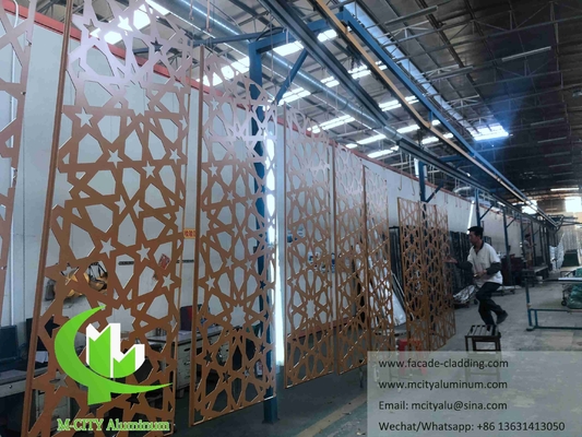 Modèles de coupe de façade en aluminium architectural pour la mosquée Islam