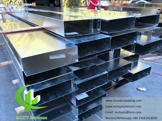 Façade en aluminium architectural, feuille métallique coupée au laser pour revêtement de murs