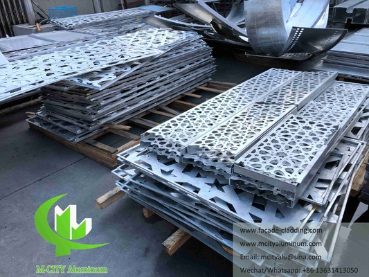 Écrans métalliques à découpe laser en aluminium plaqué pour la décoration extérieure des façades de bâtiments