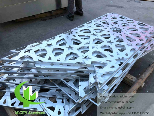Écrans métalliques à découpe laser en aluminium plaqué pour la décoration extérieure des façades de bâtiments