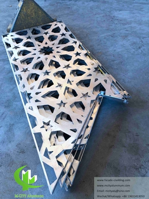 Coupe au laser panneaux d'écran métalliques feuille d'aluminium mosquée musulmane conception de façade