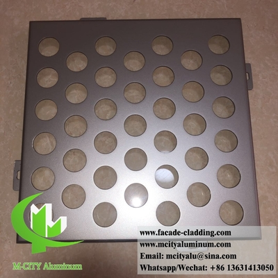 Panneaux perforés de façade en aluminium pour revêtement de plafond