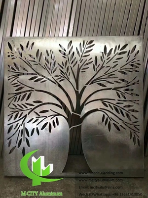 Conception d'arbres Panneaux en aluminium pour façade d'hôtel fabricant de tôles sur mesure
