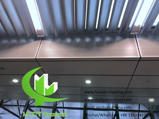 Panneau d'écran en aluminium perforé en tôle métallique, revêtu de poudre pour l'architecture
