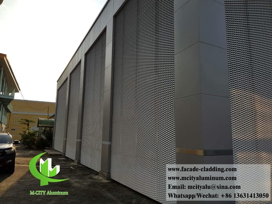 Panneaux d'écran étendus en maillage d'aluminium architectural pour façade