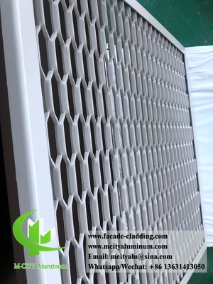 Panneau d'écran architectural en aluminium à maille étendue pour façade extérieure