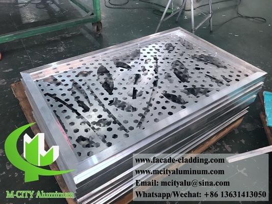 8 mm feuille de coupe laser en aluminium Façade en aluminium architectural coupe laser pour clôture