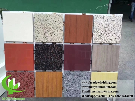 Façades métalliques perforées avec trous ronds