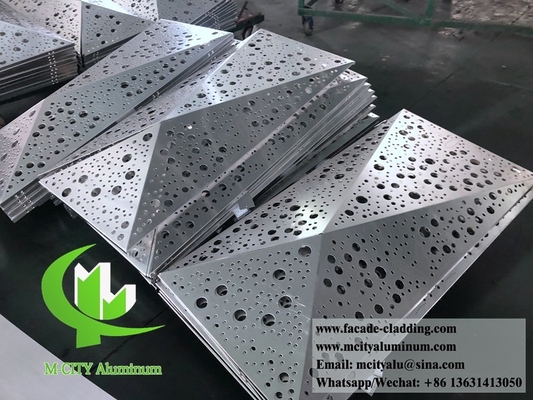 feuille de coupe laser d'aluminium coupe laser de façade d'aluminium architectural pour mur rideau