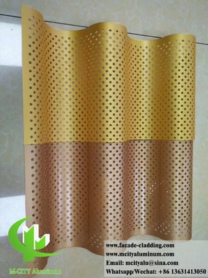 Panneaux d'aluminium 3D pour façade d'hôtel fabricant de tôles métalliques sur mesure