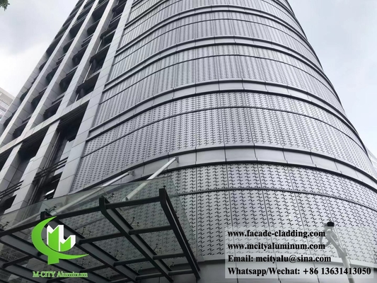 Chine fournisseur Panneau perforé en aluminium métallique revêtu de poudre pour revêtement extérieur de façade