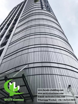 Chine fournisseur Panneau perforé en aluminium métallique revêtu de poudre pour revêtement extérieur de façade