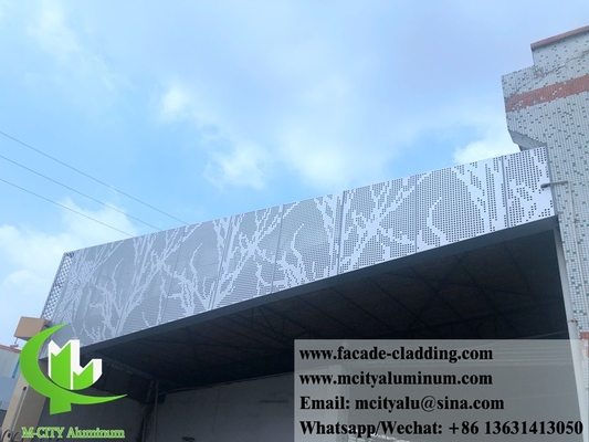 Chine fournisseur Panneau d'aluminium perforé métallique revêtu en poudre pour revêtement extérieur de façade