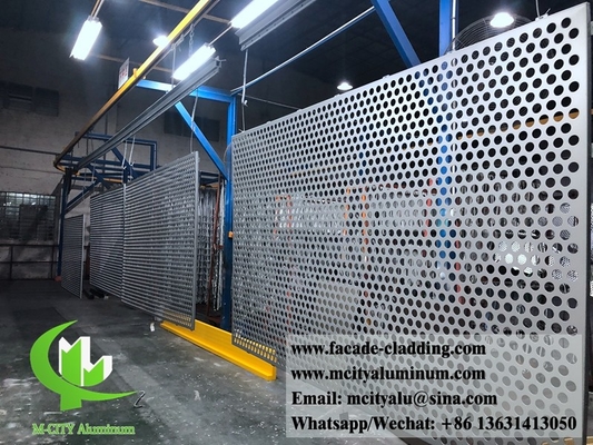 Panneau d'aluminium métallique perforé avec des trous ronds