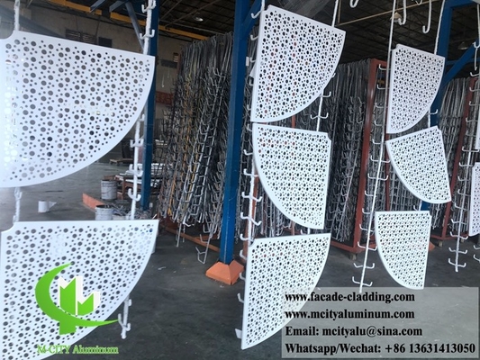 Panneau d'aluminium métallique perforé avec des trous ronds