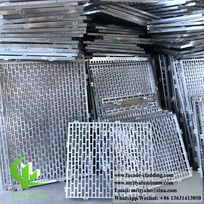 Panneau perforant CNC en aluminium fluorocarbone, panneau perforé, mur rideau pour revêtement de façade