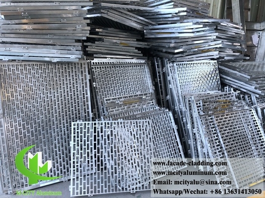 Panneau perforant CNC en aluminium fluorocarbone, panneau perforé, mur rideau pour revêtement de façade