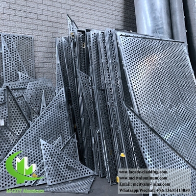 Panneau perforant CNC en aluminium fluorocarbone, panneau perforé, mur rideau pour revêtement de façade