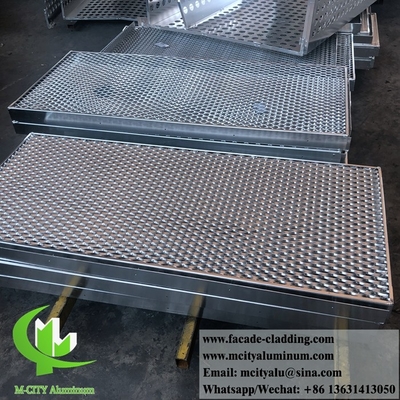 Panneau d'écran architectural en aluminium métallique à maille étendue pour façade extérieure