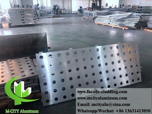 tôle perforée CNC revêtement extérieur de façade en tôle d'aluminium 3 mm plié