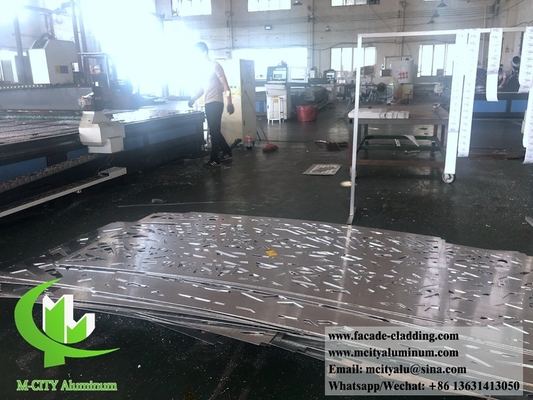 Panneau d'aluminium massif en métal architectural pour le système de façade externe