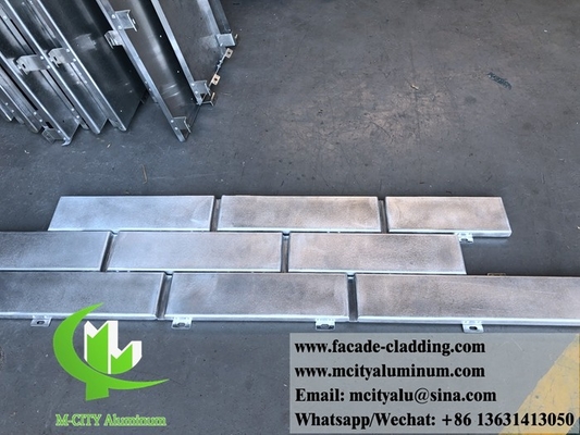Imitation de briques métalliques revêtements muraux Panneaux en aluminium pour revêtements muraux Décoration de façade