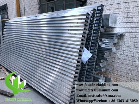 Imitation de briques métalliques revêtements muraux Panneaux en aluminium pour revêtements muraux Décoration de façade