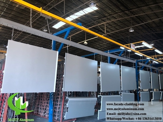 Paroi de rideau de panneau métallique en aluminium massif pour revêtement de façade fluorocarbone durable