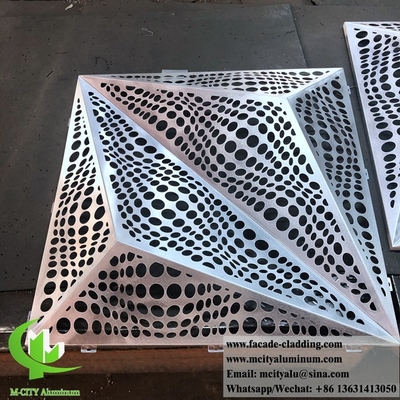 Panneau perforé en tôle CNC revêtement extérieur de façade en tôle d'aluminium pour revêtement extérieur de façade