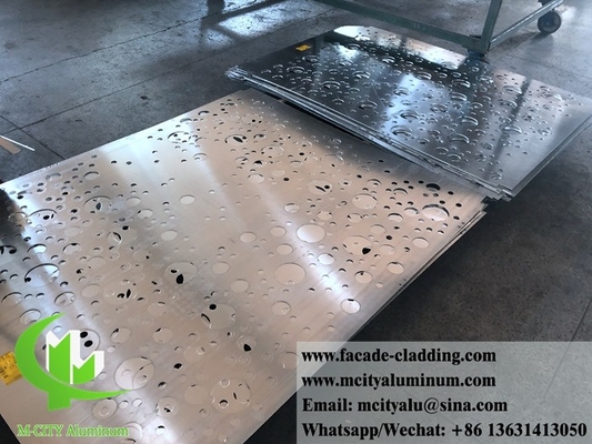 Panneau d'aluminium extérieur pour la découpe CNC en poudre blanche des revêtements muraux
