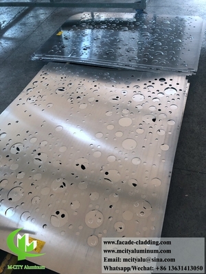 Écran à motifs décoratifs de perçage en aluminium anti-rouille