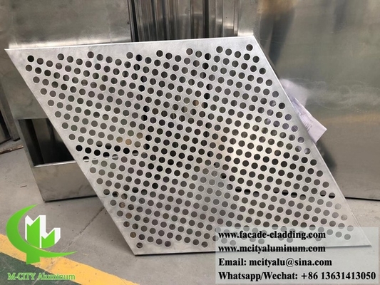 Écran à motifs décoratifs de perçage en aluminium anti-rouille