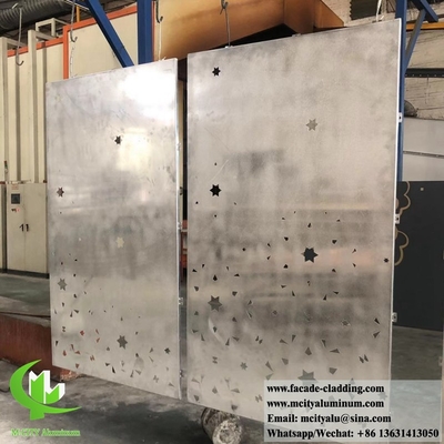 Écran à motifs décoratifs de perçage en aluminium anti-rouille