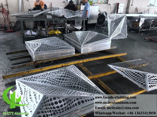 Panneaux en aluminium massif en tôle métallique décorative pour revêtements muraux