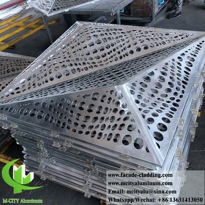 Panneaux en aluminium de forme 3D pour façade d'hôtel tôle personnalisée fabricant chinois