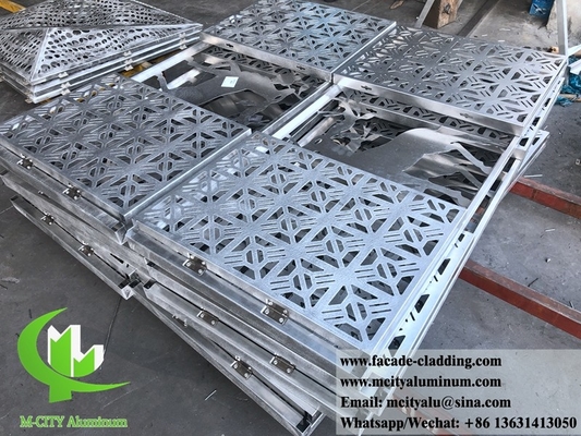 Parement de rideau en panneau métallique en panneau d'aluminium massif pour revêtement de façade à usage extérieur durable