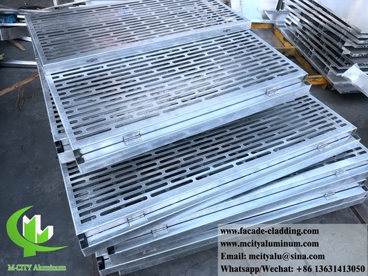 Parement de rideau en panneau métallique en panneau d'aluminium massif pour revêtement de façade à usage extérieur durable