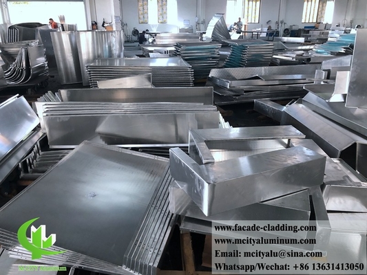 Panneau d'aluminium massif en métal architectural pour le système de façade externe