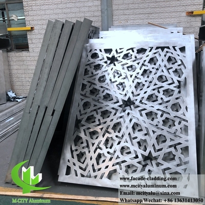 Panneaux d'aluminium pliés en 3D pour façade de bâtiment