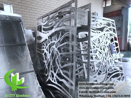 Coupe au laser de 10 mm revêtement de façade de panneaux en aluminium en tôle métallique pour revêtement extérieur de façade