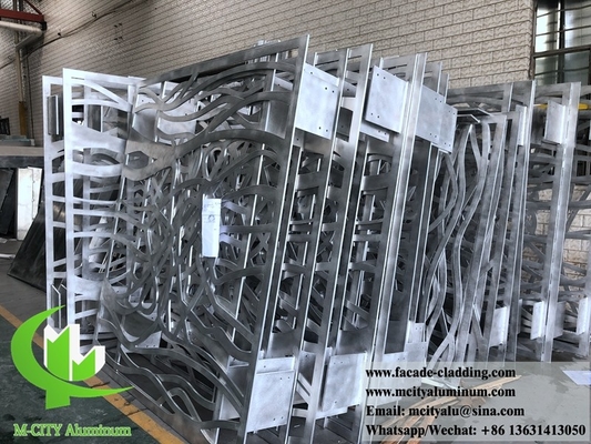 Coupe au laser de 10 mm revêtement de façade de panneaux en aluminium en tôle métallique pour revêtement extérieur de façade