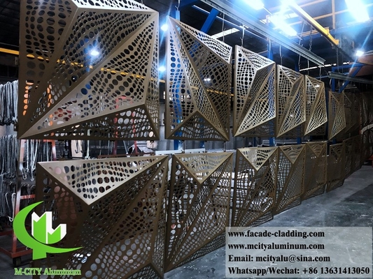 Panneaux en aluminium de forme 3D pour façade d'hôtel tôle personnalisée fabricant chinois