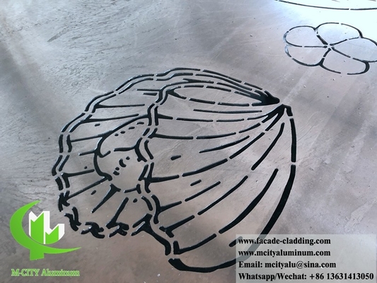 Panneaux décoratifs en aluminium sculptés à la commande numérique pour l'extérieur des façades murales architecturales